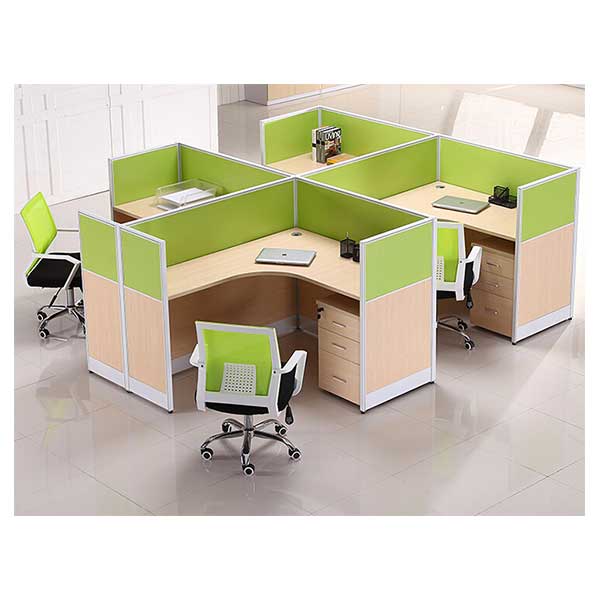 4 Person Cluster Cubicle Office Workstation